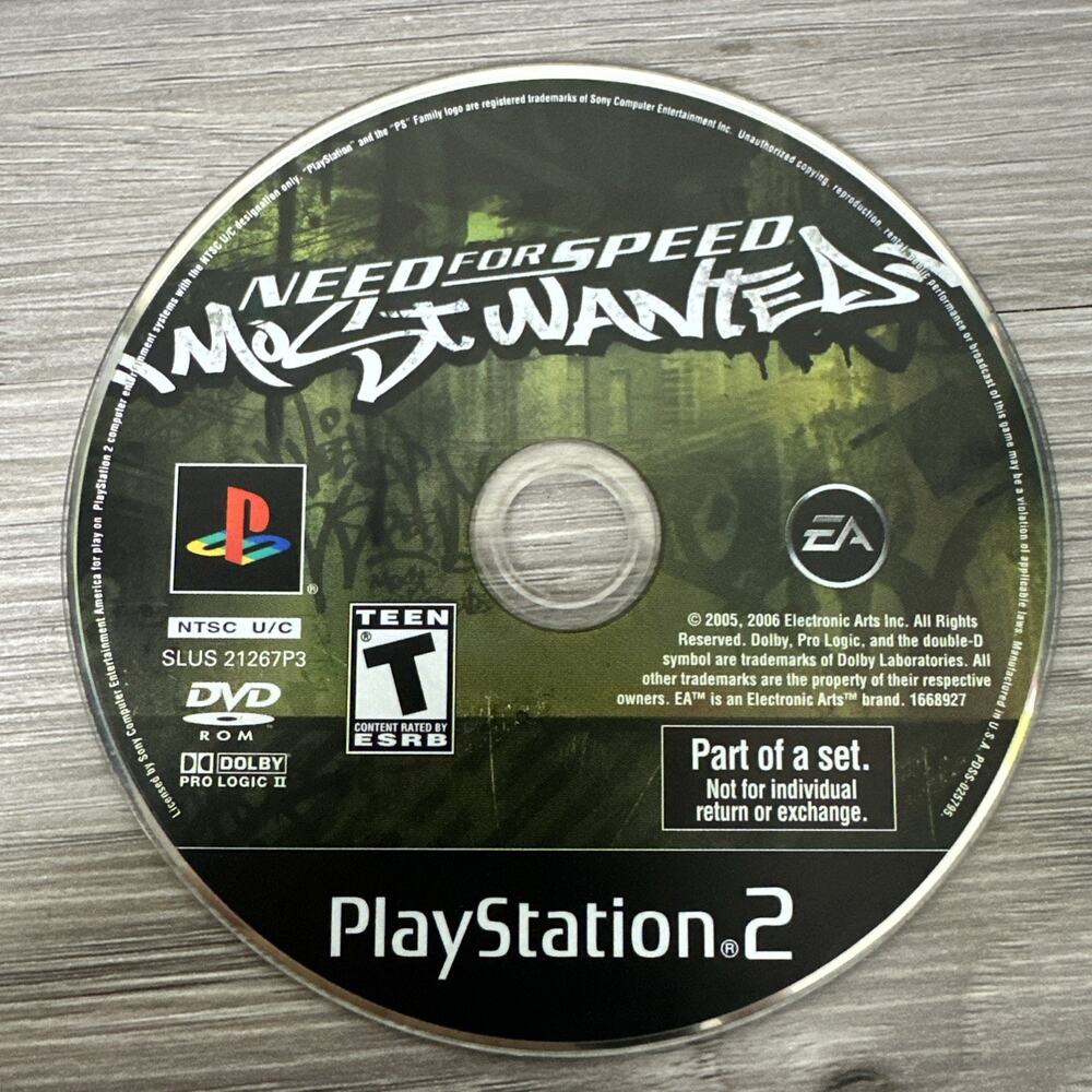Need for Speed: Most Wanted (PlayStation‎ 2, 2005)